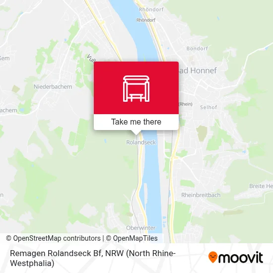 Remagen Rolandseck Bf map