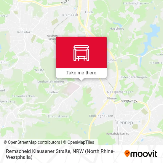 Remscheid Klausener Straße map