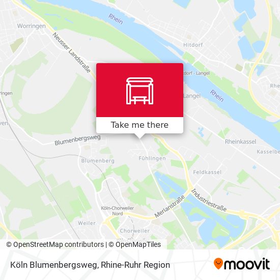 Köln Blumenbergsweg map