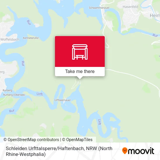 Карта Schleiden Urfttalsperre / Haftenbach