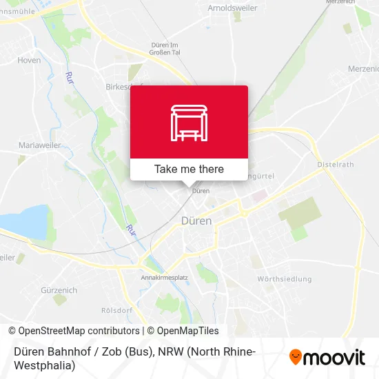 Düren Bahnhof / Zob (Bus) map