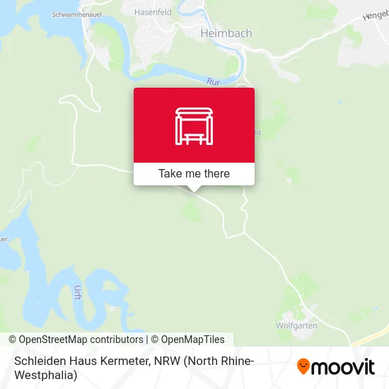 Schleiden Haus Kermeter map
