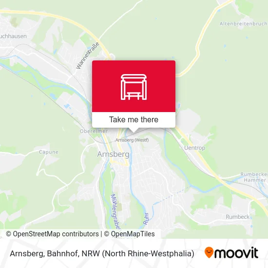 Arnsberg, Bahnhof map