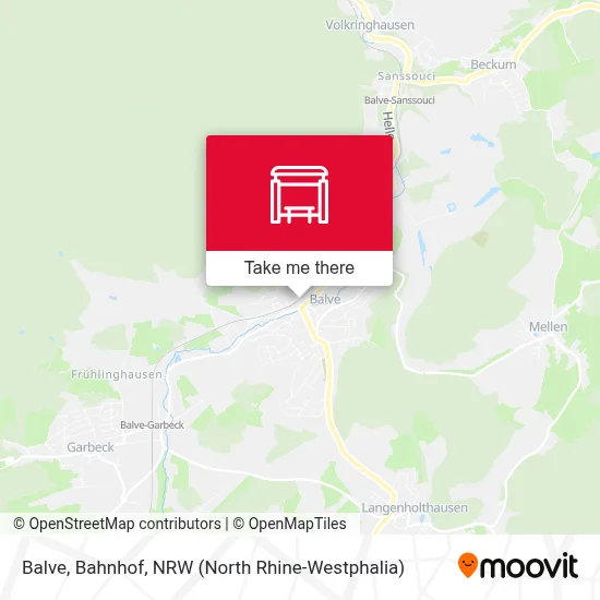 Balve, Bahnhof map