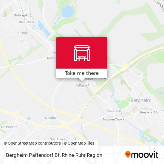 Bergheim Paffendorf Bf map