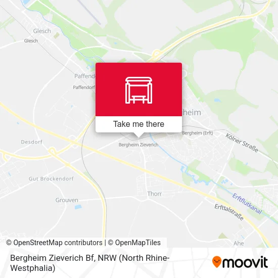 Карта Bergheim Zieverich Bf