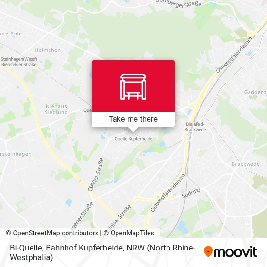 Bi-Quelle, Bahnhof Kupferheide map