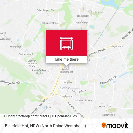 Bielefeld Hbf map