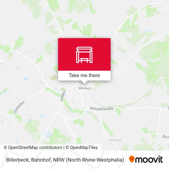 Billerbeck, Bahnhof map