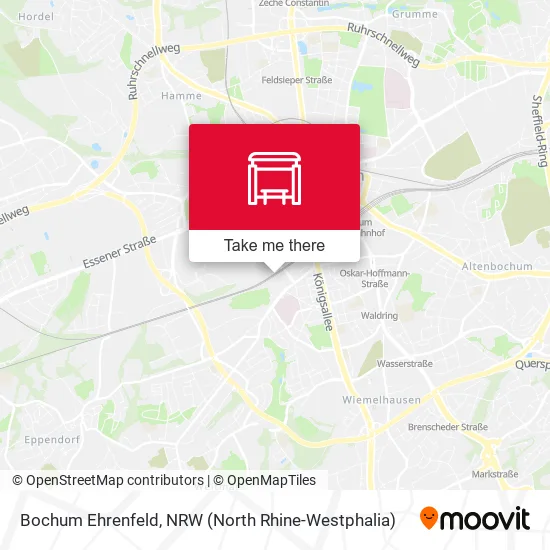 Карта Bochum Ehrenfeld