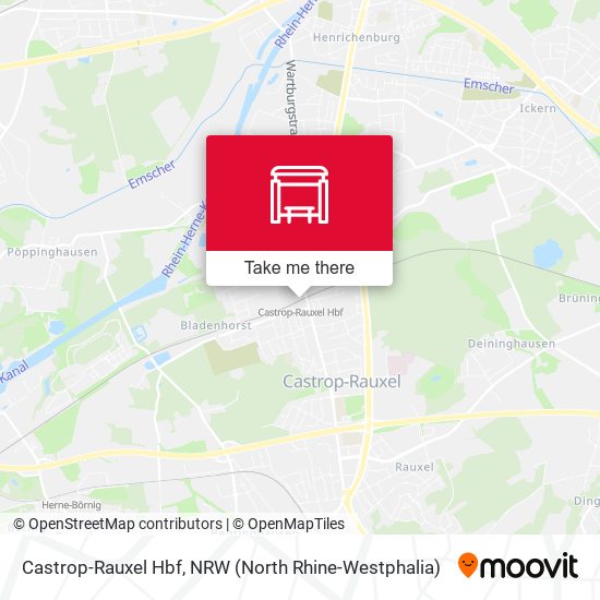 Castrop-Rauxel Hbf map