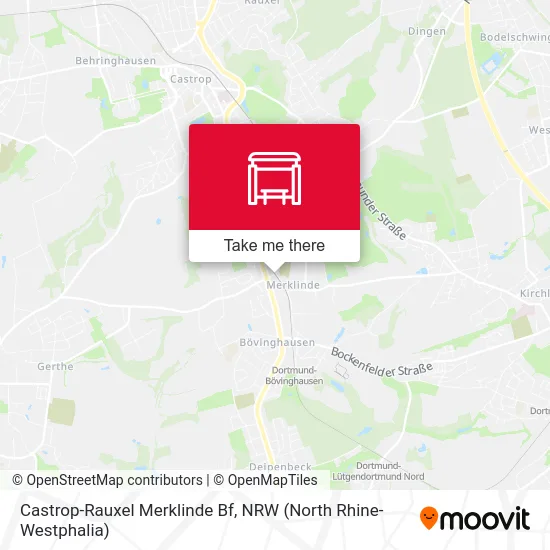 Castrop-Rauxel Merklinde Bf map