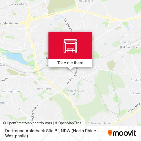 Dortmund Aplerbeck Süd Bf map