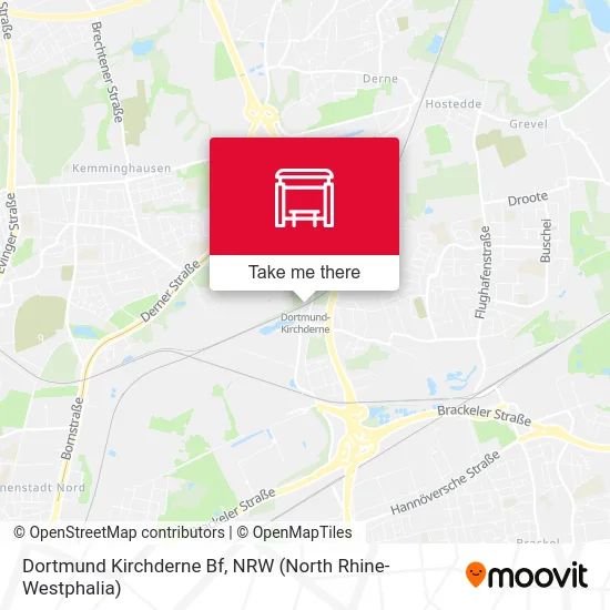 Dortmund Kirchderne Bf map