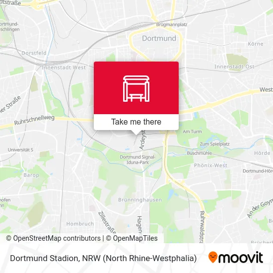 Dortmund Stadion map