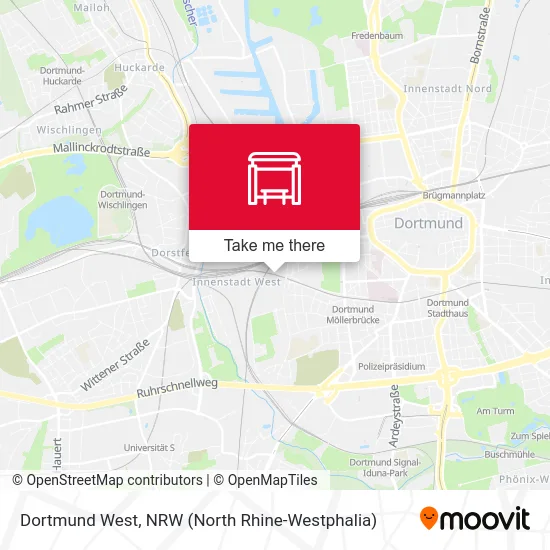Dortmund West map