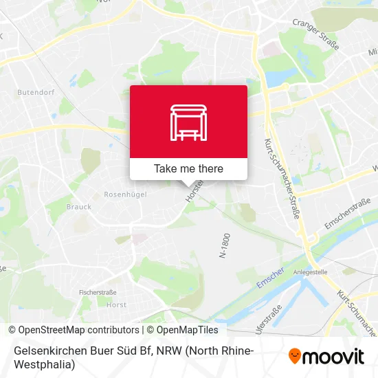 Gelsenkirchen Buer Süd Bf map