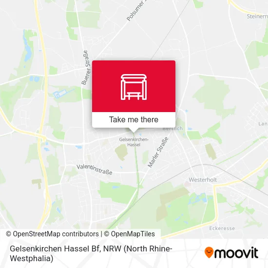 Карта Gelsenkirchen Hassel Bf