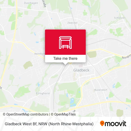 Gladbeck West Bf map