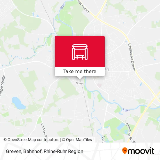 Карта Greven, Bahnhof