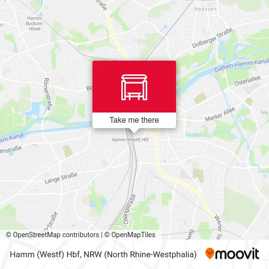 Hamm (Westf) Hbf map