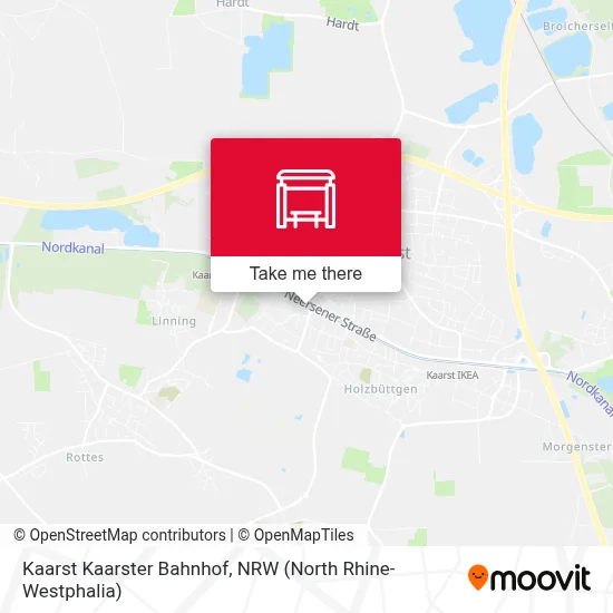 Kaarst Kaarster Bahnhof map