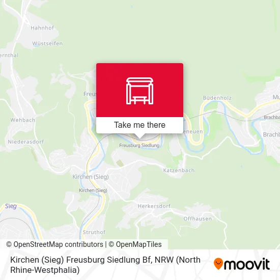 Kirchen (Sieg) Freusburg Siedlung Bf map