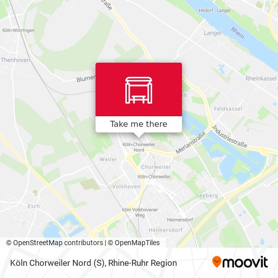 Köln Chorweiler Nord (S) map