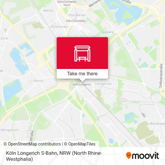 Карта Köln Longerich S-Bahn