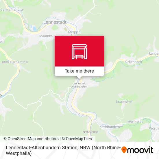 Lennestadt-Altenhundem Bf map