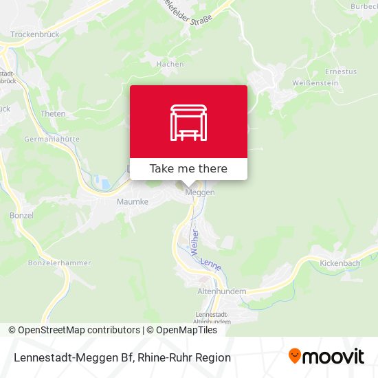 Lennestadt-Meggen Bf map