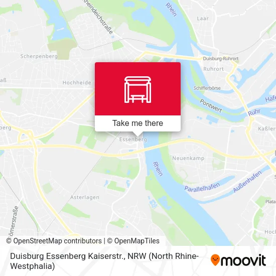 Карта Duisburg Essenberg Kaiserstr.