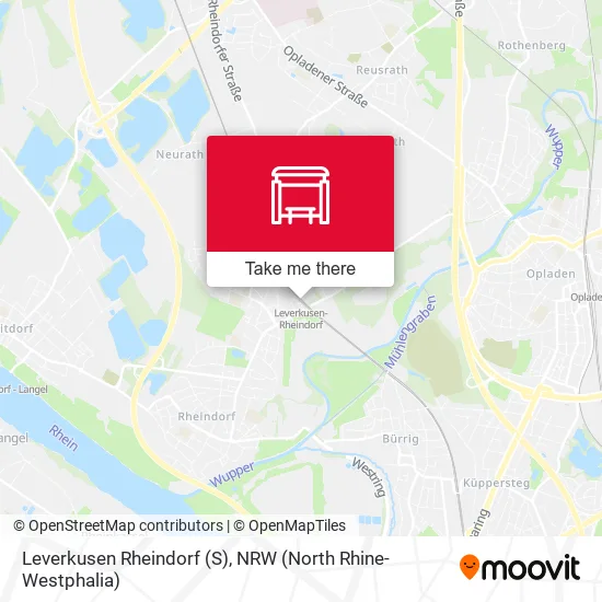 Карта Leverkusen Rheindorf (S)