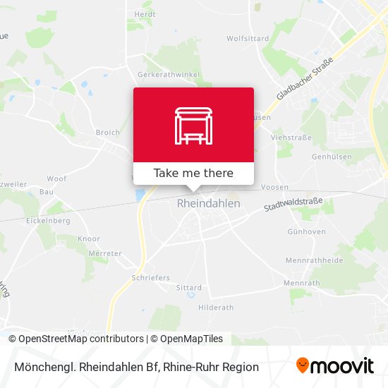 Mönchengl. Rheindahlen Bf map