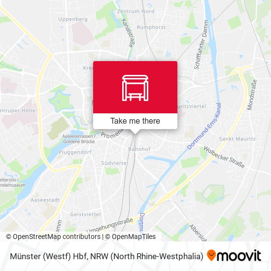 Münster (Westf) Hbf map