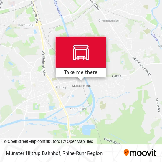 Карта Münster Hiltrup Bahnhof