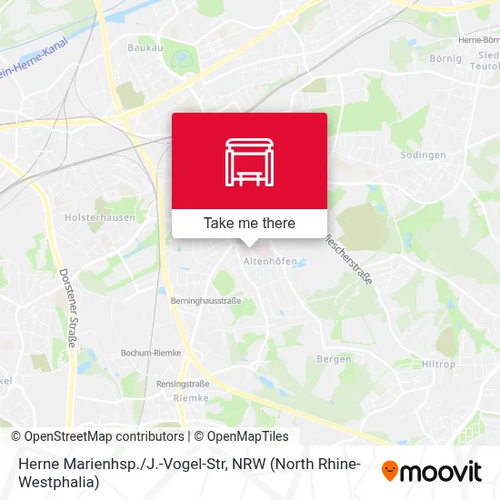 Herne Marienhsp./J.-Vogel-Str map