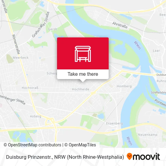 Карта Duisburg Prinzenstr.