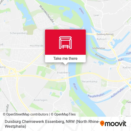 Duisburg Chemiewerk Essenberg map