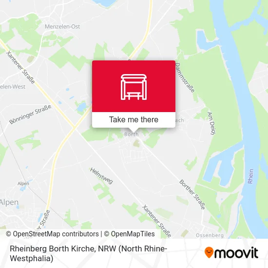 Карта Rheinberg Borth Kirche