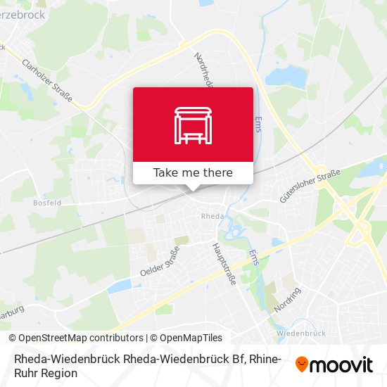 Rheda-Wiedenbrück Rheda-Wiedenbrück Bf map