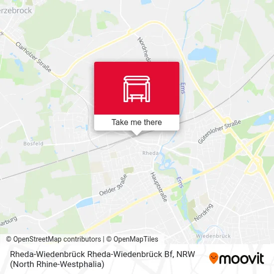 Rheda-Wiedenbrück Rheda-Wiedenbrück Bf map