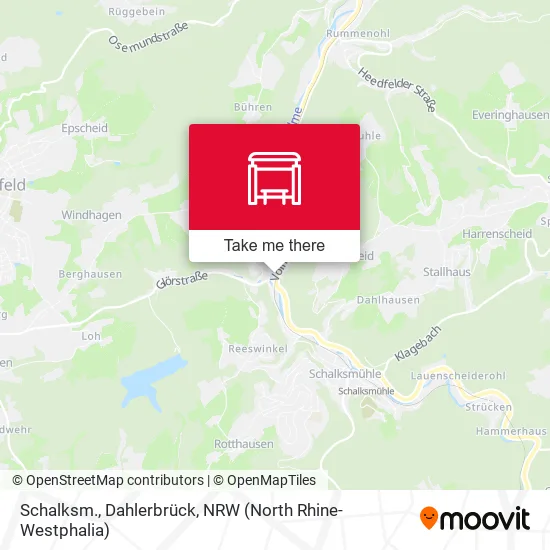 Карта Schalksm., Dahlerbrück