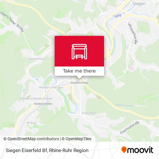Карта Siegen Eiserfeld Bf