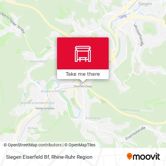 Карта Siegen Eiserfeld Bf
