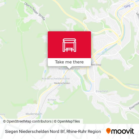 Siegen Niederschelden Nord Bf map
