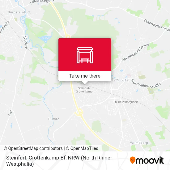 Steinfurt, Grottenkamp Bf map