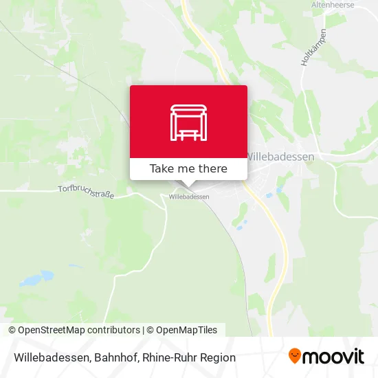 Карта Willebadessen, Bahnhof