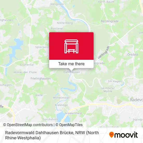Radevormwald Dahlhausen Brücke map