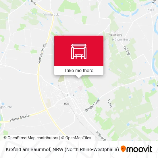 Krefeld am Baumhof map